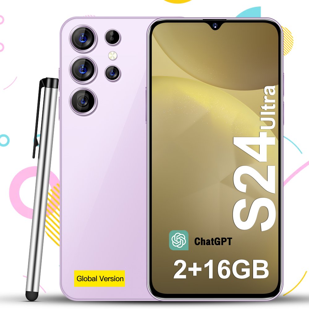 Original Android 3G smartphone s24 ultra phone Smartphone 16GB 2GB Mobile Phone Cell Gaming Phone 3G&4G smartphone